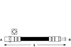 Шланг тормозной ap 34326760909 34226760909 34326 фото №1