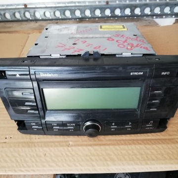 Радио cd stream skoda octavia ii1z0035161b фото №1