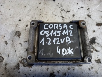 Блок керування двигуна 09115112 opel corsa c 1.2 фото №1