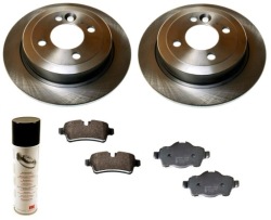 Диски тормозные колодки mini cooper one clubman r55 r56 r57 r58 зад фото №1