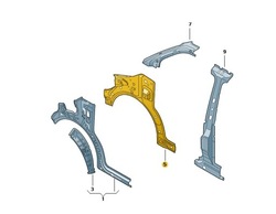 Обшивка боковые prawy-przód vw transporter oe: 7e0805062b фото №1
