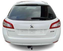 Peugeot 508 1 i рестайлінг 15-18 кришка задня багажника з скло біла ewpb фото №1