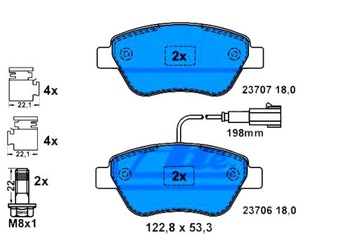 Ate тормозные колодки тормозные alfa romeo mito citroen e-meh фото №1
