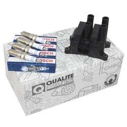 Котушка запалювання + свічки bosch ford focus i ii mondeo i ii galaxy фото №1