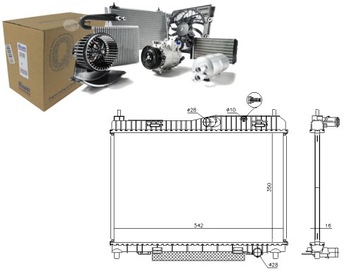 Радіаторів двигуна ford b-max fiesta vi ka+ 1.2/1.6 фото №1
