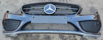 Бампер переднє решітка радіатора mercedes c w205 купе оригінальний номер eu фото №1