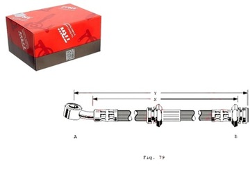 Шланг гальмівний elast. subaru justy ii suzuki sw фото №1