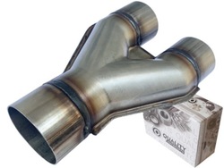Универсальный наконечник трубы выпускной y 2x63mm фото №1