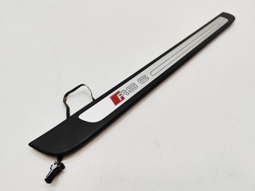 Audi rs6 c7 накладка планка пороговая led перед правая 4g0853374c фото №1