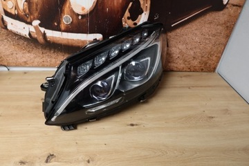Mercedes c клас w205 повний led ils a2059068701 ліва лампа лампи фото №1