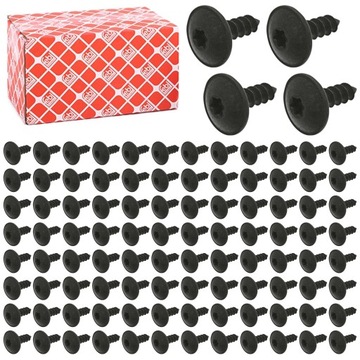 100x febi винт крепежная m5x16 бампера колёсная арка audi vw фото №1