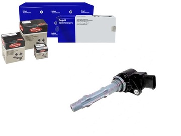 Котушка запалювання. mercedes c w204 01- котушка запалювання delphi gn10235-12b1 фото №1