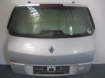 Renault scenic ii рестайлінг задня скло кришка багажника срібна ted69 фото №1