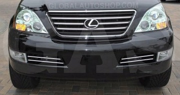 Lexus gx470 - хромовані планки решітка радіатора хром решітка бампера тюнінг фото №1
