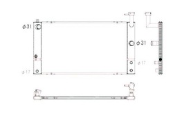 Nrf радіаторів toyota prius 1,5 03- фото №1