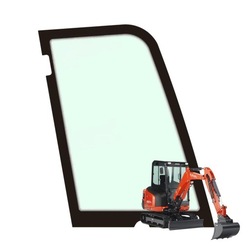 Стекло дверь верхняя kubota kx027-4 kx030-4 оригинальный номер rg268-47140, rg26847140 фото №1