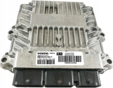 Компьютер ecu peugeot 307 5ws40145a-t 9653205380 чистый фото №1