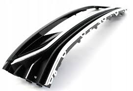 Vw passat b7 10+ решітка решітка бампера рамка 3 хромовані елементи ліва highline фото №1