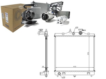Радиаторов двигателя kia picanto 1.0/1.1 04.04- nisse фото №1