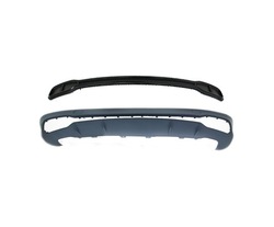 Спойлер бампера do audi q5 fy 2017-2021 блестящий чёрный фото №1