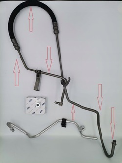 Ford transit 1c15-3e586-el шланг підсилювача фото №1