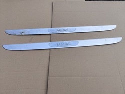 Накладка na поріг порогова планка хром jaguar xtype фото №1