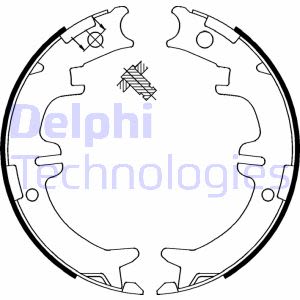 Delphi ls1892 набор тормозная колодка тормозных, тормоз postojowy фото №1