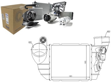 Nissens интеркулер 8n0145803c ai4224 ic252 8ml376 фото №1