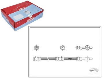 Шланг тормозной гибкий corteco фото №1