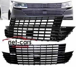 Решітка радіатора bez значок vw t6 .1 7j 7h 19- multivan рестайлінг чорний блиск фото №1