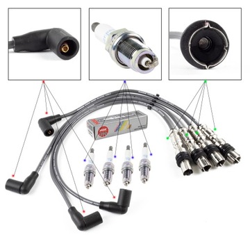 Провода + свечи ngk vw caddy iii 3 1.2 tsi 10-15 фото №1