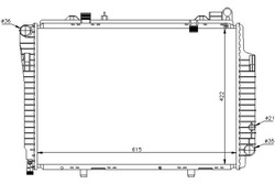 Nissens радиаторов двигателя mercedes c t-model s202 фото №1