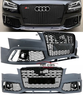 Бампер решітка радіатора audi a8 d4 4h 09-13 зразок rs 8 s8 фото №1