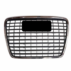 Audi a6 c6 решітка середня решітка радіатора з хромована рамка 2008-2011 фото №1
