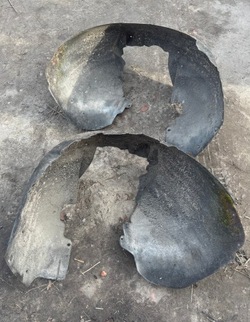 Подкрылок filcowe szmaciane левая audi a4 b6 b7 exeo фото №1