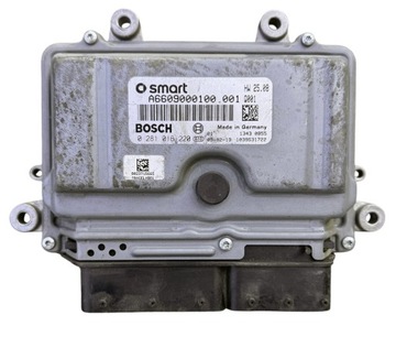 Блок управления двигателя smart fortwo 0.8 0281016220 a6609000100 программирование фото №1