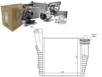 Nissens интеркулер 95511080301 7l0145803a 9551106 фото №1