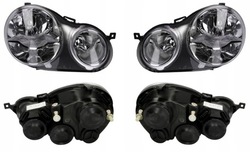 Фара лампа vw polo 9n 01-05 l+p tyc фото №1