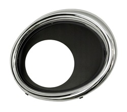 Nissan qashqai j11 13-17 маскувальна накладка рамка галоген хром права фото №1