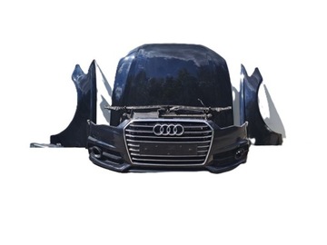Audi a6 c7 рестайлинг перед бампер капот крыло ксенон led s-line ly9t фото №1