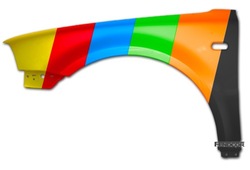 Крило лівий do vw passat b5 fl 3bg 00-03r lc7v фото №1