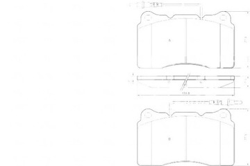 Гальмівні колодки гальмівні peugeot 607 00-04 3.0 v6 a.b.s. фото №1