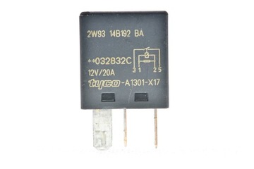 Реле focus mk2 2w9314b192ba a1301-x17 032832c 12v/20a фото №1