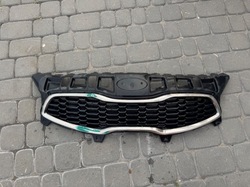 Решітка радіатора решітка бампера перед хром kia ceed 2 ii фото №1