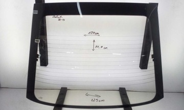 Стекло задняя зад mitsubishi galant e30 hbk 1989-1992 с подогревом зелёная новая фото №1