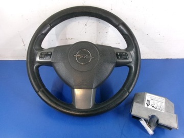 Opel astra h руль. 13231660say з airbagiem i модуль фото №1