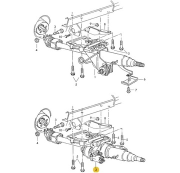 Оригінал рейка рульового управління трансмісія кермова audi a8 d2 1994-1998 4d0419502s фото №1