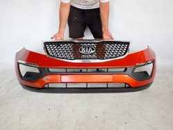 Kia sportage iii 3 рестайлинг 14-15 бампер перед переднее фото №1