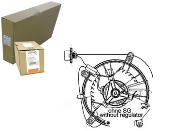 Вентилятор повітродувка behr hella 2108205242 21082034 фото №1