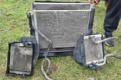 Радиатор вентилятор bmw x6 e71 x5 e70 4.4 фото №1